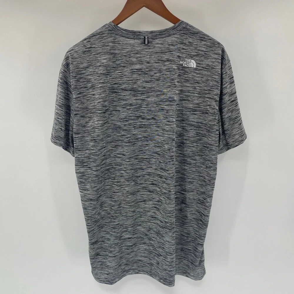 North Face Performance T Shirt Mens Extra Large Gray Space Dye Outdoors Active